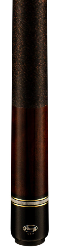 Viking ST0405 Storm Series Play Cue - Coffee-Stained Maple with Black and Brown Irish Linen Wrap