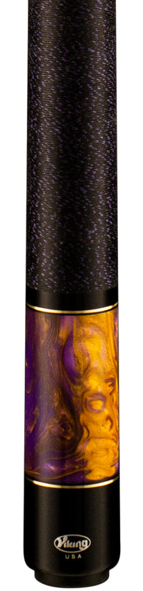 Viking BE0106 Bedlam Series Play Cue - Purple-Stained Maple with Purple Haze Pearl