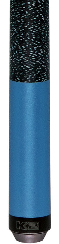 K2 Matte Metallic Blue Pool Cue with 12.50mm K2 LD Shaft