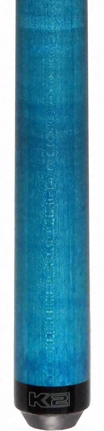 K2 Black and Blue Curly Maple 6 in 1 No Wrap Break/Jump Pool Cue