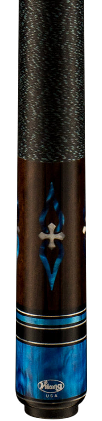 Viking IM0700 Impero Series Play Cue - West African Ebony with 24 Blue Premium Pearl Inlays