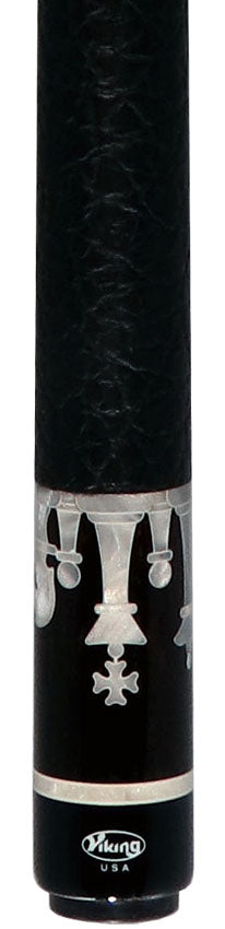 Viking Defender Series Maple with Ebony Points and White Pearl Chess Inlays Pool Cue - DF1200
