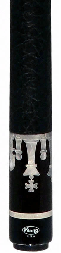 Viking Defender Series Maple with Ebony Points and White Pearl Chess Inlays Pool Cue - DF1200