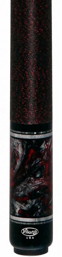 Viking Twilight Series Smoke-Stained Curly Maple with Crimson Storm Premium Pearl Play Cue
