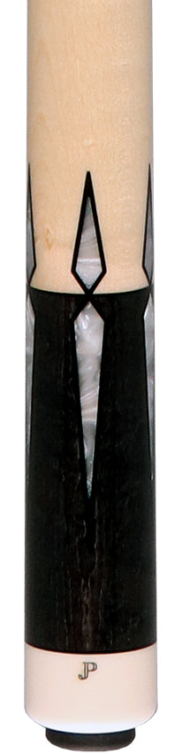 Pechauer JP T Series Carbon-Stained Maple with Sim. Ivory Points No Wrap Pool Cue