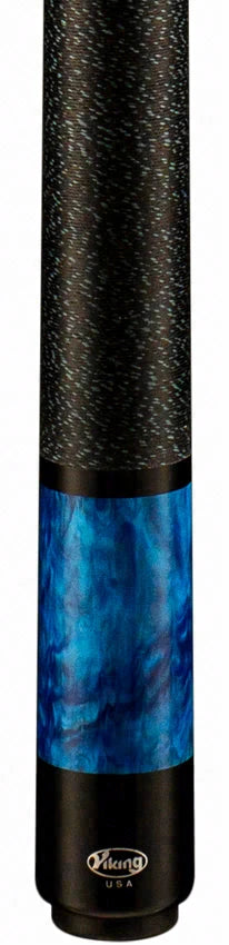 Viking Storm Series Ocean Blue-Stained Maple with Blue Premium Pearl Play Cue - ST0707