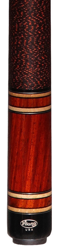 Viking B Series South American Cocobolo with Cocobolo, Birdseye Maple and Black Rings Play Cue - B3741-DIS