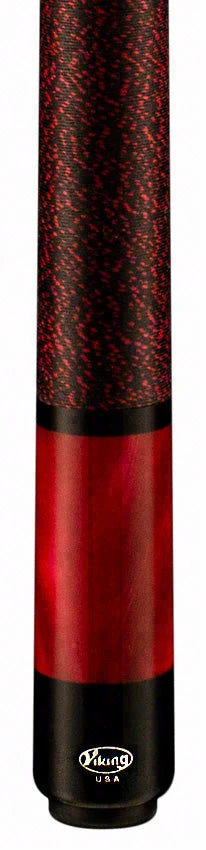 Viking Storm Series Crimson-Stained Maple with Red Premium Pearl Play Cue- ST0712