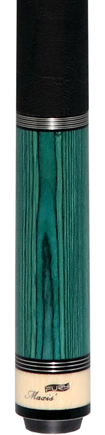 Fury Teal-Stained Tec-Wood Cue | Elephant Wrap | + Free Extension - FUTW9