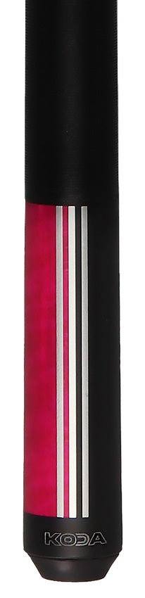 KODA Split Design Black and Pink Graphic Pool Cue - KD29PK