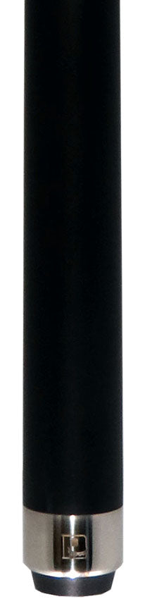 Little Monster Matte Black with White Points Graphic No Wrap Play Cue with Carbon Fiber Shaft