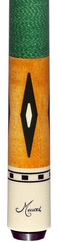 Meucci EC7G Economy Pool Cue 7 Green Pool Cue with Pro Shaft - EC7G
