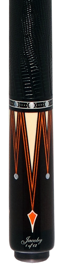 Jacoby Custom Orange Raven Pool Cue - 0917-52LWOR