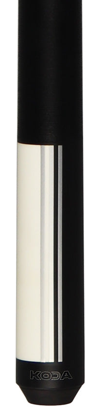 KODA Split Design Black and White Graphic Pool Cue - KD29WH