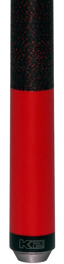 K2 Matte Metallic Red Pool Cue with 12.50mm K2 LD Shaft