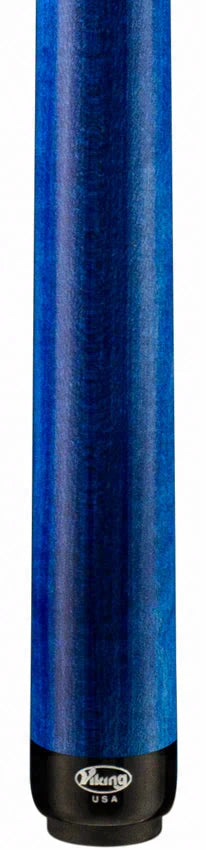 Viking Motore Series Midnight Black with 4 Blue Inlaid Points Play Cue - MT0117