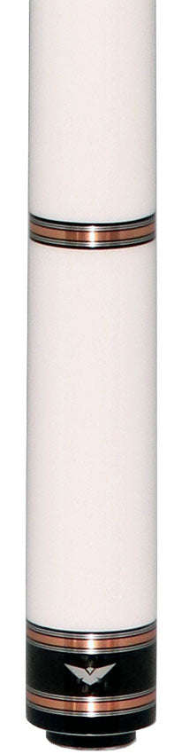 Cueroc Galaxy 2 White Colored Maple No Wrap Pool Cue with Carbon Fiber Shaft