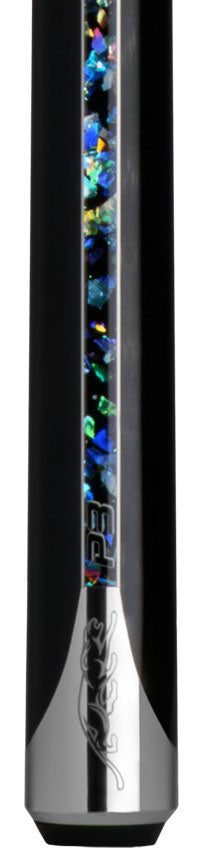 Predator P3 Galaxy Metallic Black with Galaxy Stripes No Wrap Pool Cue - Uni-loc