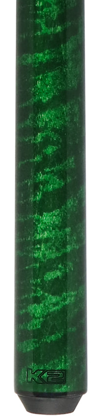 K2 Green Sneaky Pete Radial Pool Cue with 12.5mm Shaft - KLSPGN