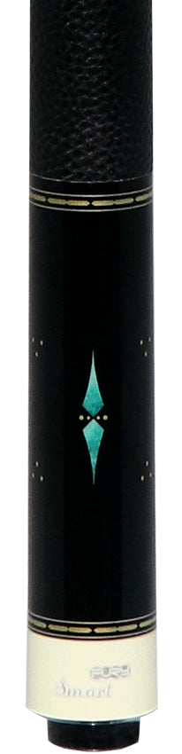 Fury Graphic Pool Cue with Pebble Grain Leather Wrap - FUVT4