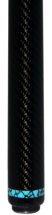 Jacoby Game Changer Series Carbon with Turquoise Ring Play Cue with 12.70mm Jacoby Black V4 Carbon Fiber Shaft