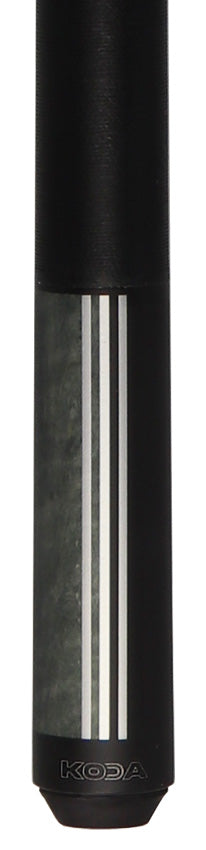 KODA Split Design Black and Grey Graphic Pool Cue - KD29GY