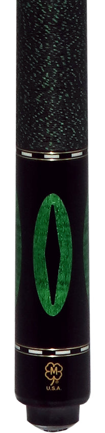 McDermott Emerald Green Stained Curly Maple Forearm and Inlays Cue of the Month with G-Core Shaft