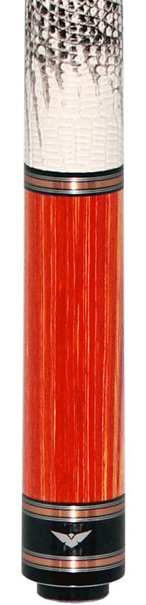 Cueroc Galaxy Dymond Tulipwood Pool Cue with Ring-Tailed Lizard Wrap