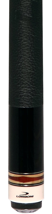 Longoni TPA25 Pool Cue with Luna Nera Shaft and Leather Wrap