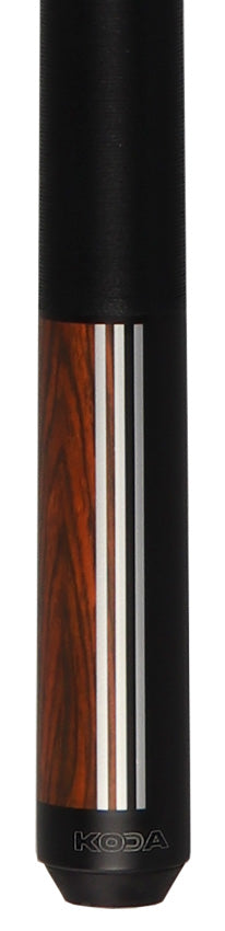 KODA Split Design Black and Cocobolo Graphic Pool Cue - KD29CO