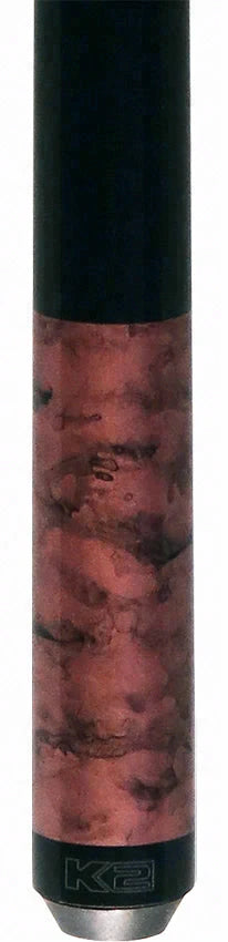 K2 Matte Pink Smoke Graphic Pool Cue with 12.50mm K2 LD Shaft