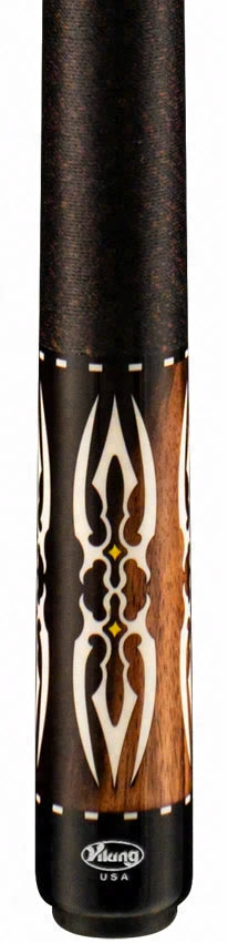 Viking Motore Series Streaked Ebony with White Pearl Inlays Play Cue - MT0200