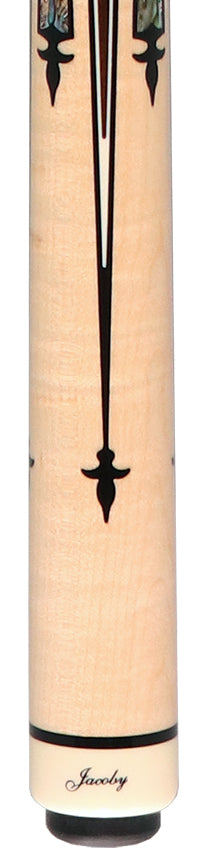 Jacoby Heritage Collection Maple with Ziricote Points and Abalone Inlays Pool Cue