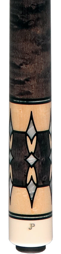 Pechauer JP T Series Smoke-Stained Maple with Pearl Point Inlays No Wrap Pool Cue