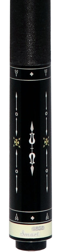 Fury Graphic Pool Cue with Pebble Grain Leather Wrap - FUVT5