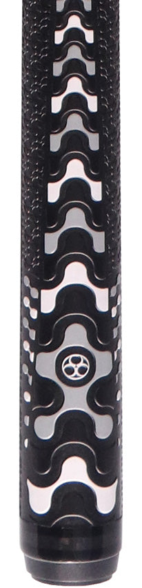 Poison VX BRK Sport Wrap Break Pool Cue - Black and Gray with Venom Carbon Shaft
