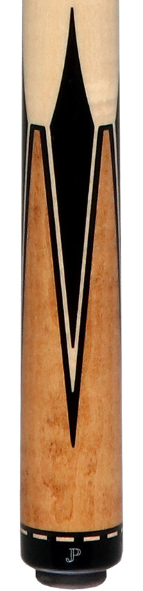 Pechauer JP T Series Natural-Stained Maple with Sim. Ebony Inlays No Wrap Pool Cue