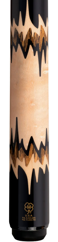 McDermott 50th Anniversary Series Black Urethane with Birdseye Maple and Bocote Inlays Cue with i2 Shaft and Commemorative 1x1 Case