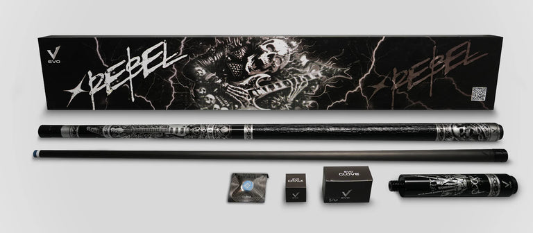 EVO Rebel Leather Wrap Pool Cue Maxbling Edition