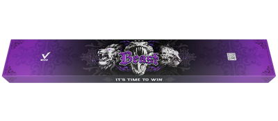 EVO Beast Amethyst Lion Leather Wrap Pool Cue Maxbing Edition