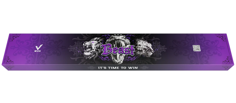 EVO Beast Amethyst Lion Leather Wrap Pool Cue Maxbing Edition