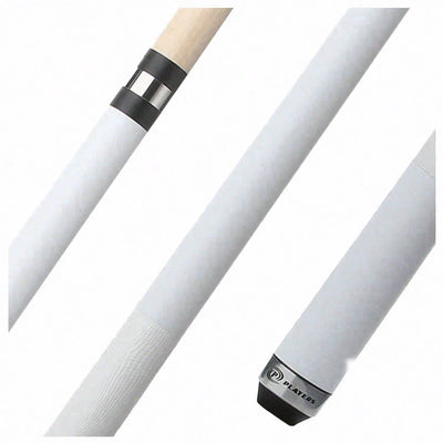 Players Classic Series Matte Dandelion White Play Cue with White Embossed Leather - C707