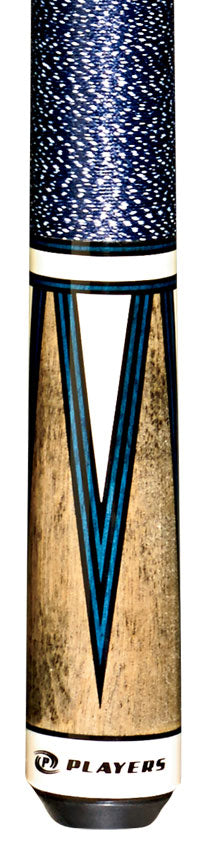 Players Classic Series Smoke Grey Stained 4 Point Graphic Pool Cue - C810