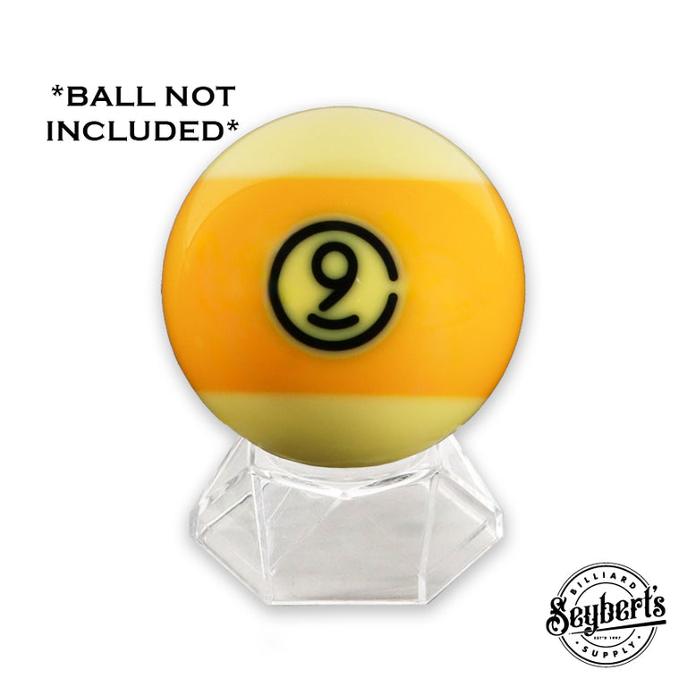 Clear Plastic Single Billiard Ball Display - CPBD