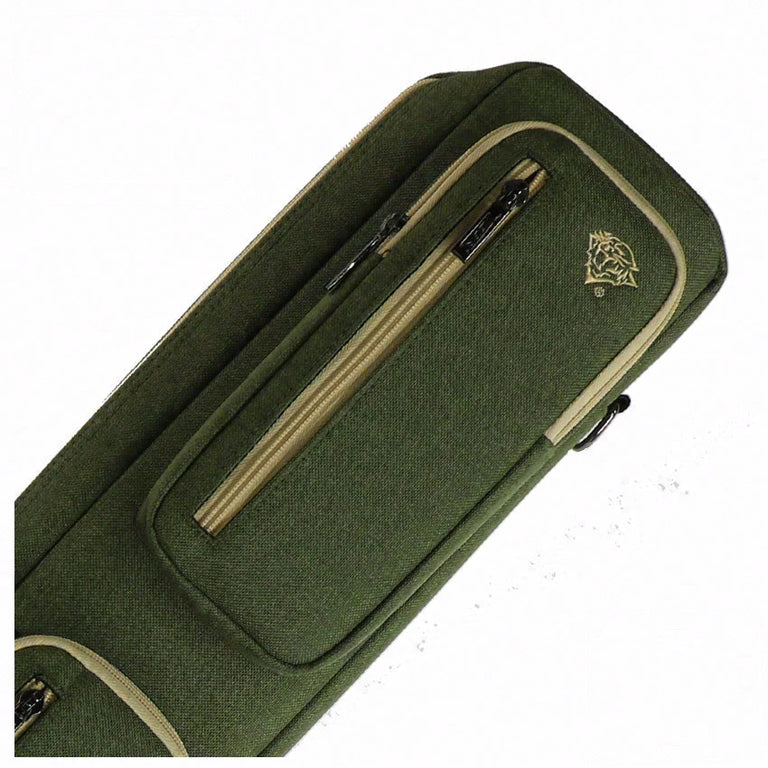 Tiger Canvas Green/Tan Soft Pool Cue Case