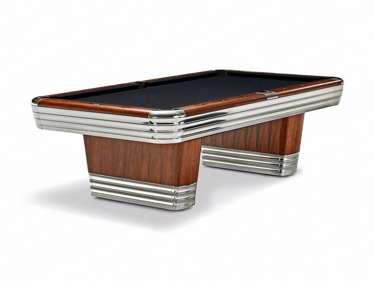Brunswick Centennial Rosewood Chrome Pool Table