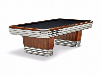 Brunswick Centennial Rosewood Chrome Pool Table