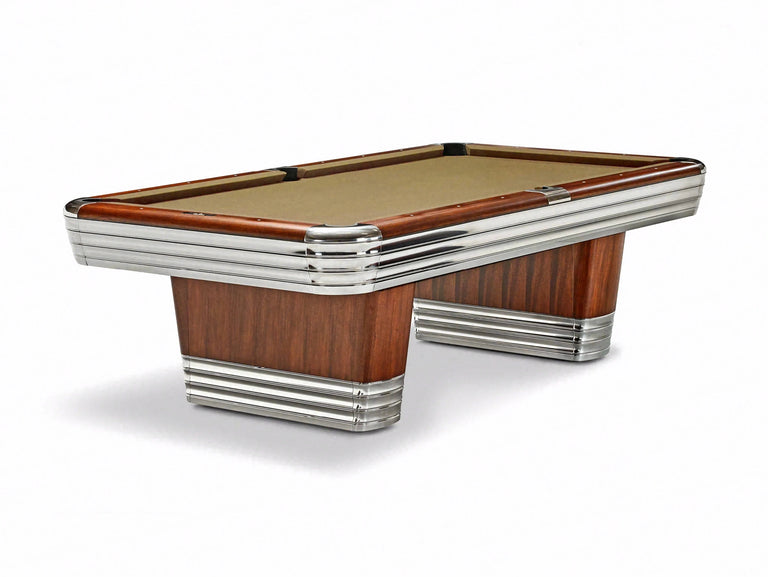 Brunswick Centennial Rosewood Chrome Pool Table