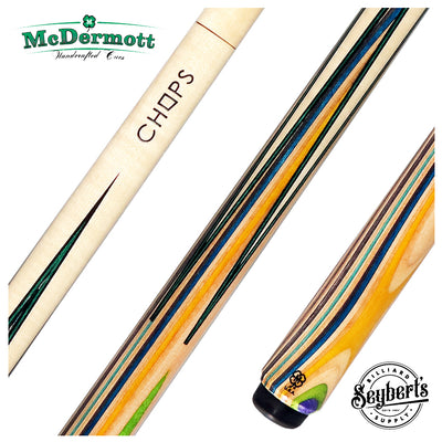 McDermott Chops Sneaky Pete Skateboard Pool Cue - Vertical Design