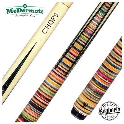 McDermott Chops Sneaky Pete Skateboard Pool Cue - Horizontal Design